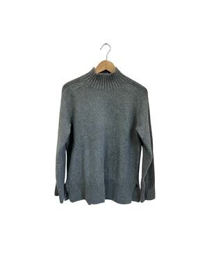 LOFT Mock Neck Ribbed Knit Sweater Minimalist Classic NWT Size Small‎